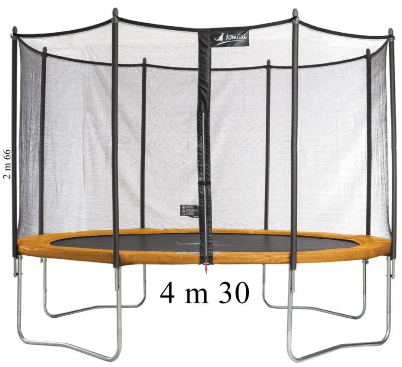TRAMPOLINE + CAGE DE PROTECTION 4m30 430CM Jouet 2ème âge Éveil et