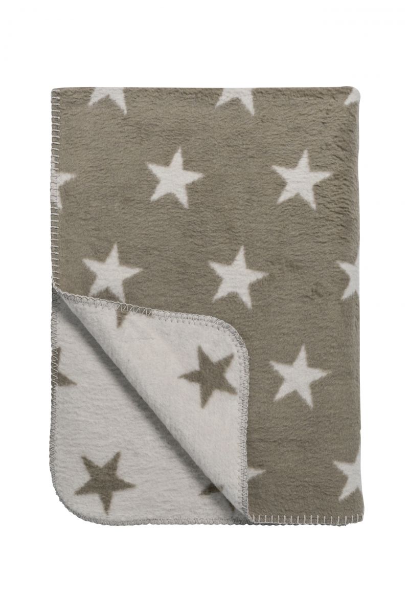 Zewi Couverture 75x100cm Beige Etoiles Literie Sommeil Orchestra