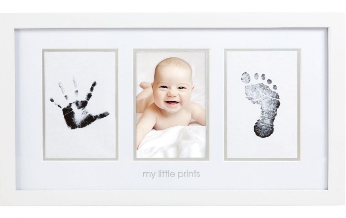 Cadre Empreinte Bebe Blanc Decoration Sommeil Orchestra