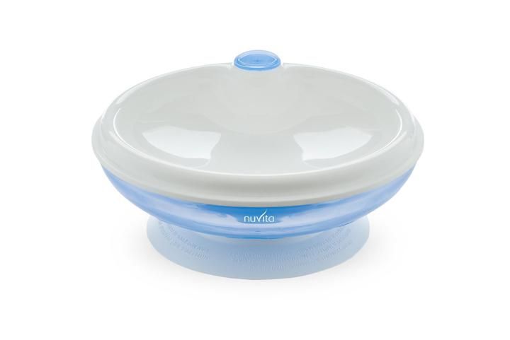Nuvita Assiette Chaude Avec Ventouse Bleu Repas 2eme Age Repas Orchestra