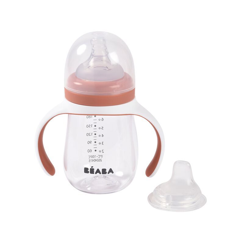BEABA Mug with straw 300ml terracotta 2nd age meal Meals Orchestra