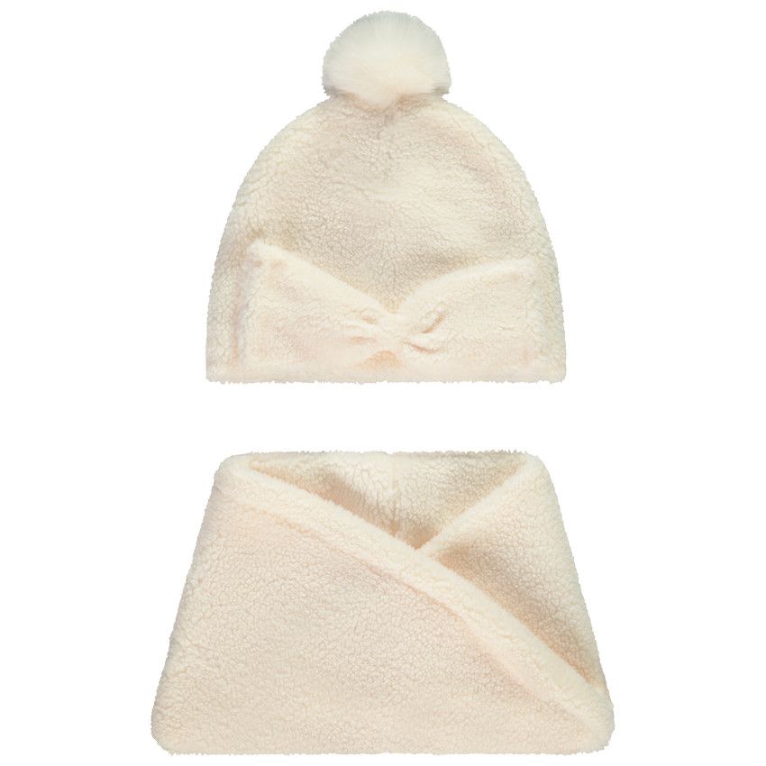 Orchestra Ensemble Snood en sherpa bonnet avec pompon pour bébé