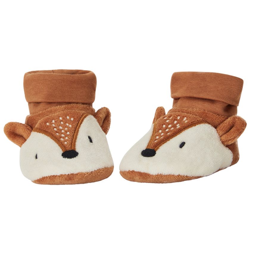 Lot de 3 paires de chaussettes antidérapantes renard pour bébé garçon