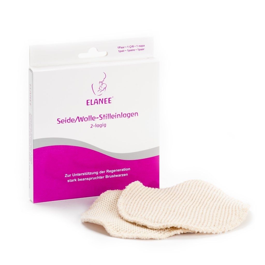 Orcetra Shell ELANEE Nursing pads in silk and wool double thickness x2 - Nursing pads ...