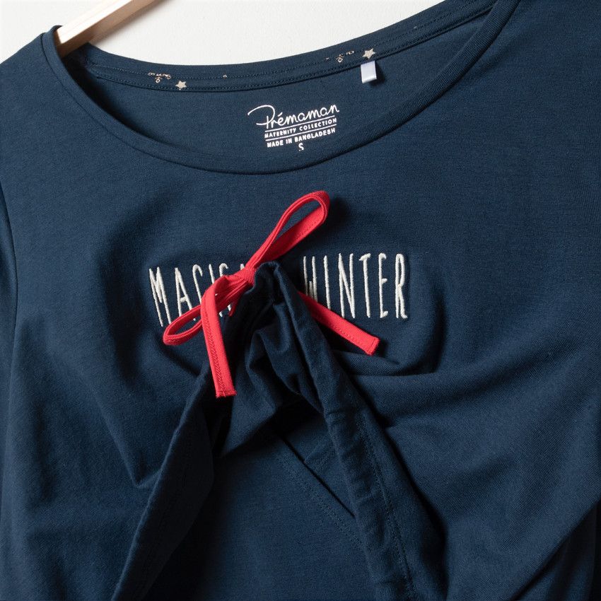 PREMAMAN Chemise de nuit de grossesse et d allaitement effet 2 en