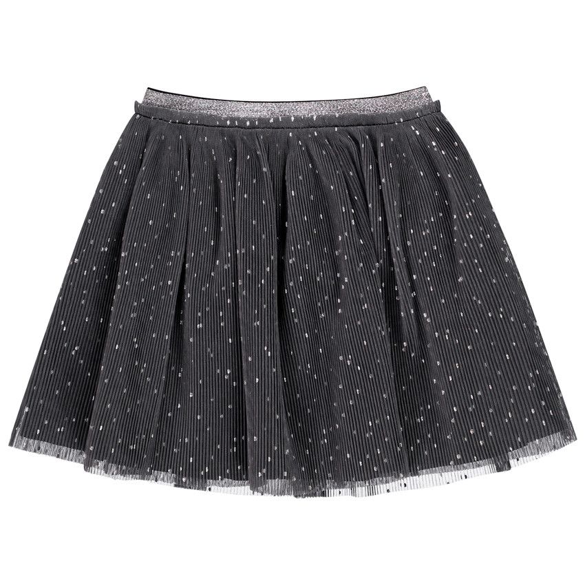 Orchestra Jupe courte en tulle noir toil pour enfant fille Gris