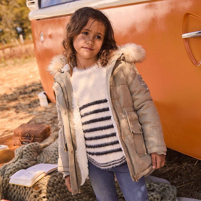 Manteau Parka Manteau Orchestra Fille Ans Parka Fille Fille Manteau Parka  En Hiver Fille Vert De Gris