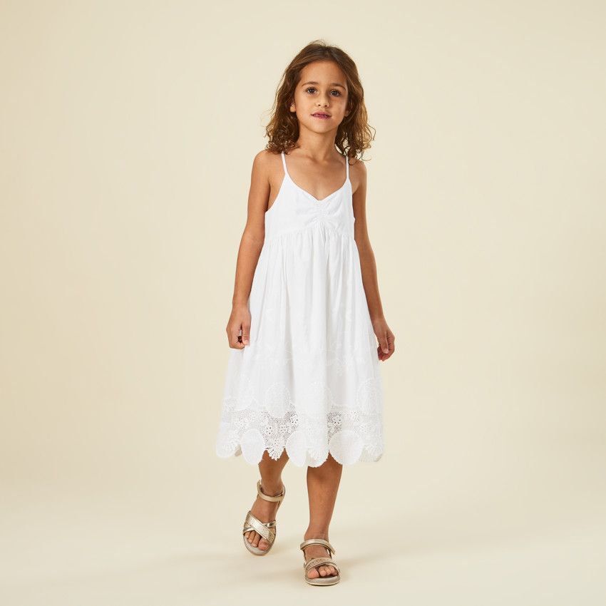 Orchestra Robe de ceremonie avec ailes et tulle paillete pour fille Ecru 10 ans Ceremonie et fetes Fille Orchestra