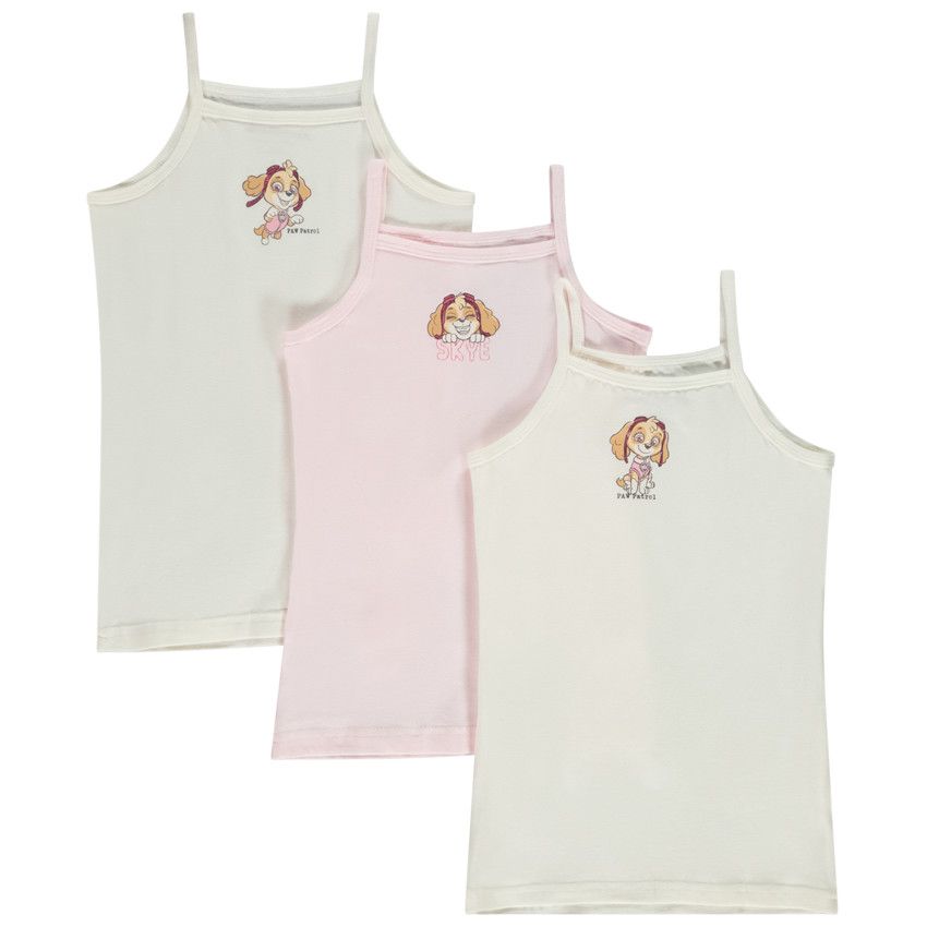 Orchestra Lot de 2 maillots de corps manches courtes Stitch Disney pour fille Ecru 3 ans Sous vetement Fille Orchestra