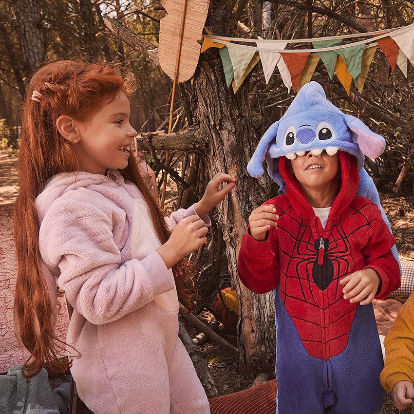 Orchestra Surpyjama en sherpa avec capuche Stitch Angel Disney pour fille Rose 3 ans Pyjama robe de chambre Fille Orchestra
