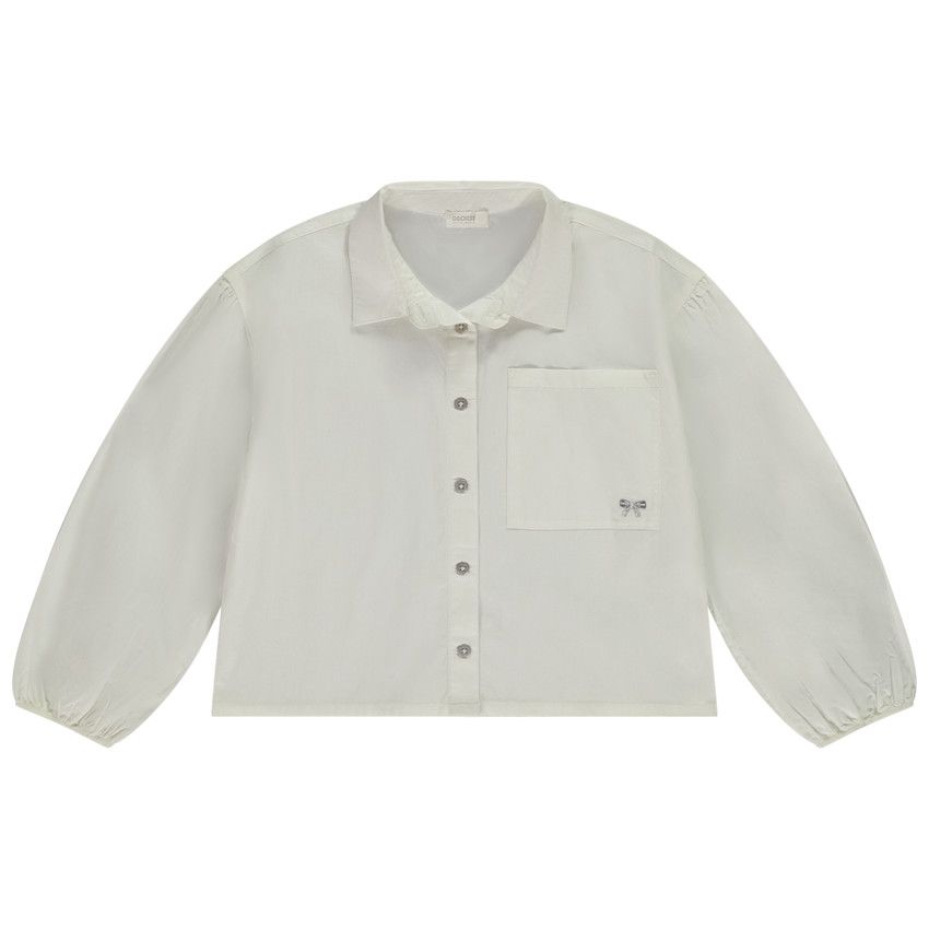 Orchestra Girl's long sleeve striped shirt Ecru 10 years old