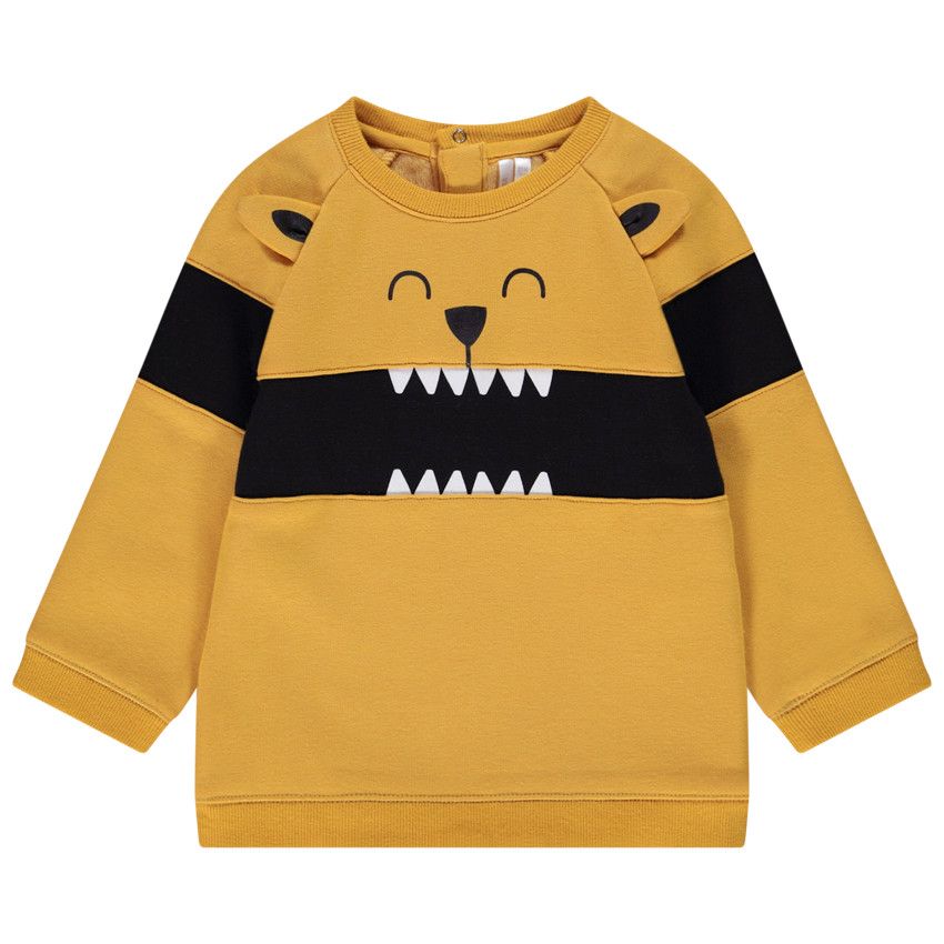 Orchestra Baby boy's playful print fleece sweatshirt Yellow - 23 months -  Sweater, vest, sweater - Baby boy - Orchestra