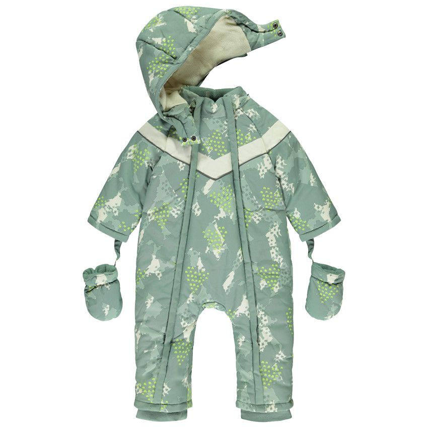 Orchestra Combi-pilote de ski à imprimé graphique all-over Bleu