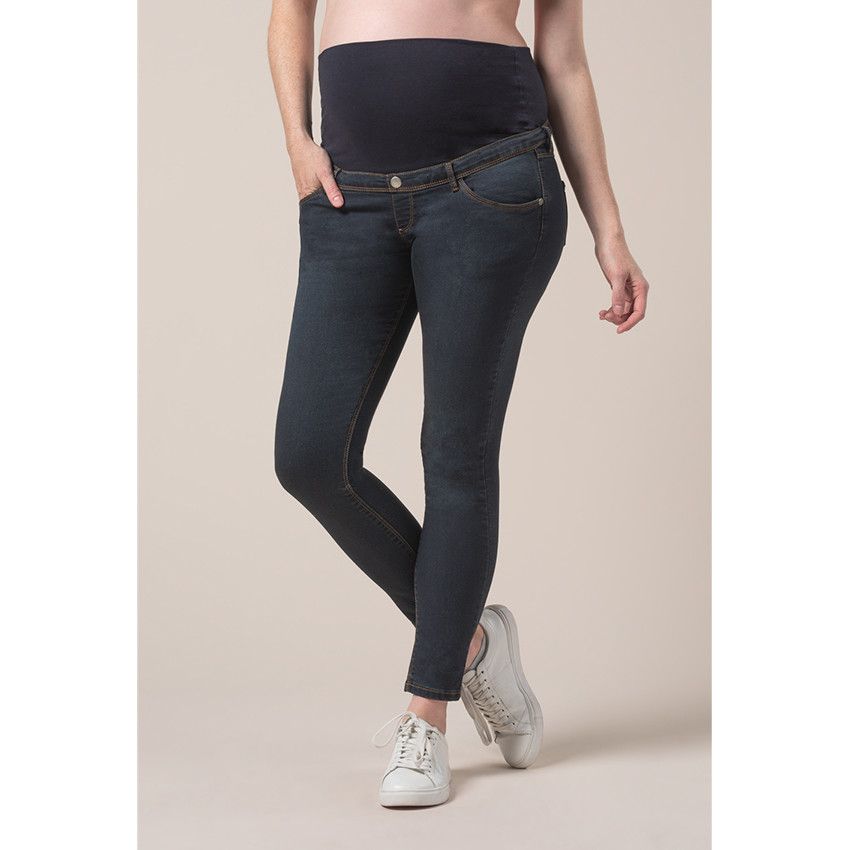 PREMAMAN Jeans coupe skinny de grossesse Bleu 34 Jean