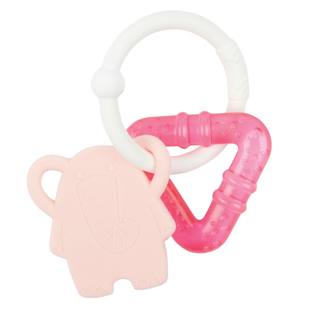 Anneau De Dentition Twistshake Refroidissant - Silicone Alimentaire - Sans BPA - Blanc