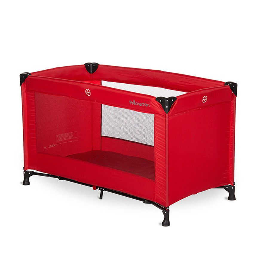 PREMAMAN Kispli travel bed red Travel bed Travel Orchestra