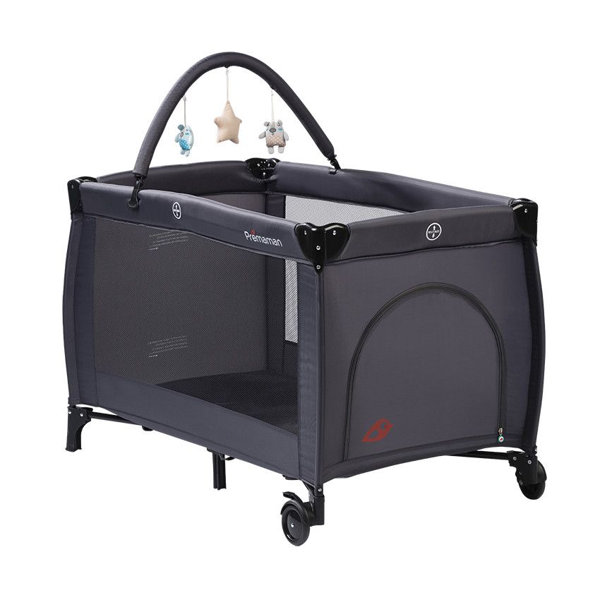 PREMAMAN Travel Bed Top anthracite Travel bed Travel Orchestra