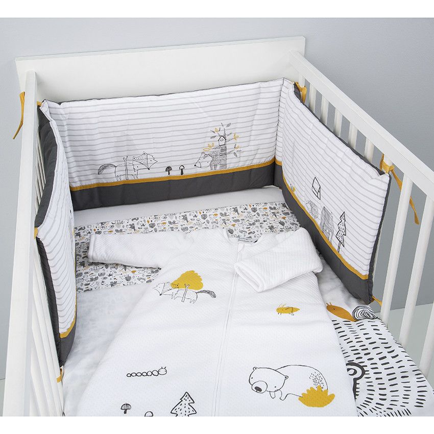 PREMAMAN Bed bumper white/grey Bed bumpers Bed linen Orchestra