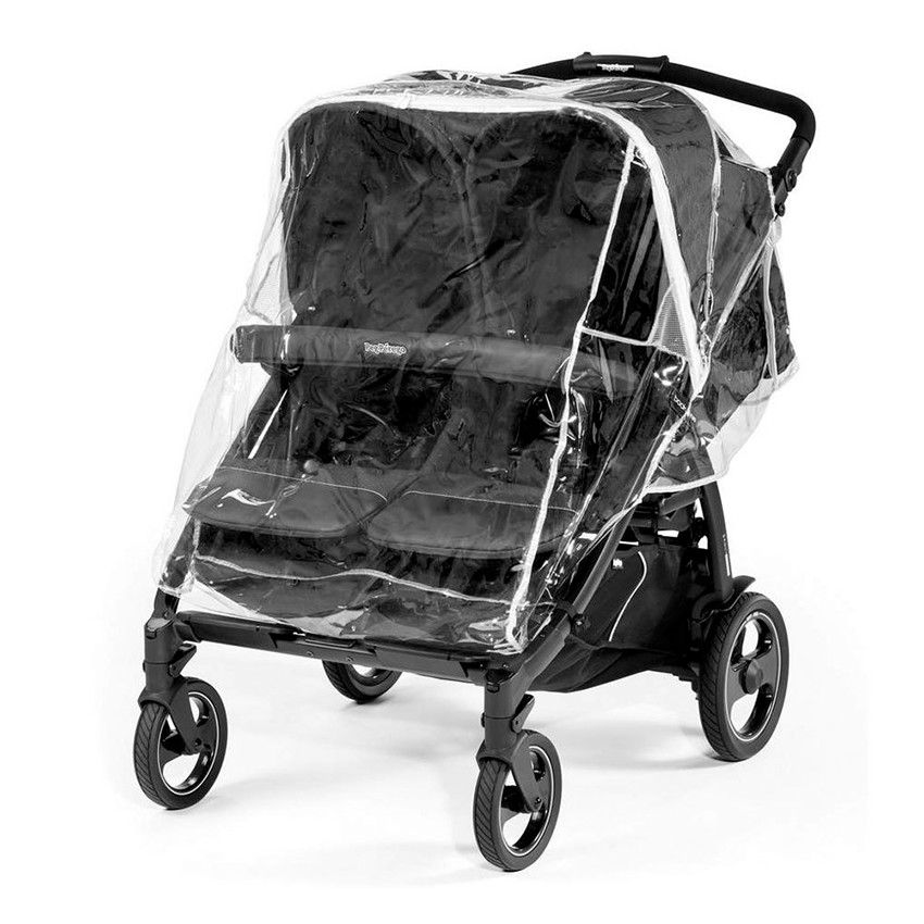 Housse De Pluie Peg Perego Pour Poussette - Compatible Volo, Veloce, Vivace, Book - Protection Contre Vent Et Pluie