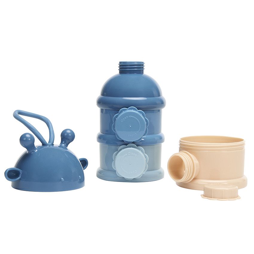 Boîte Doseuse à Lait En Poudre 4 Compartiments - 23 Cm, Pratique Pour Les Sorties Avec Bébé 0-3 Ans