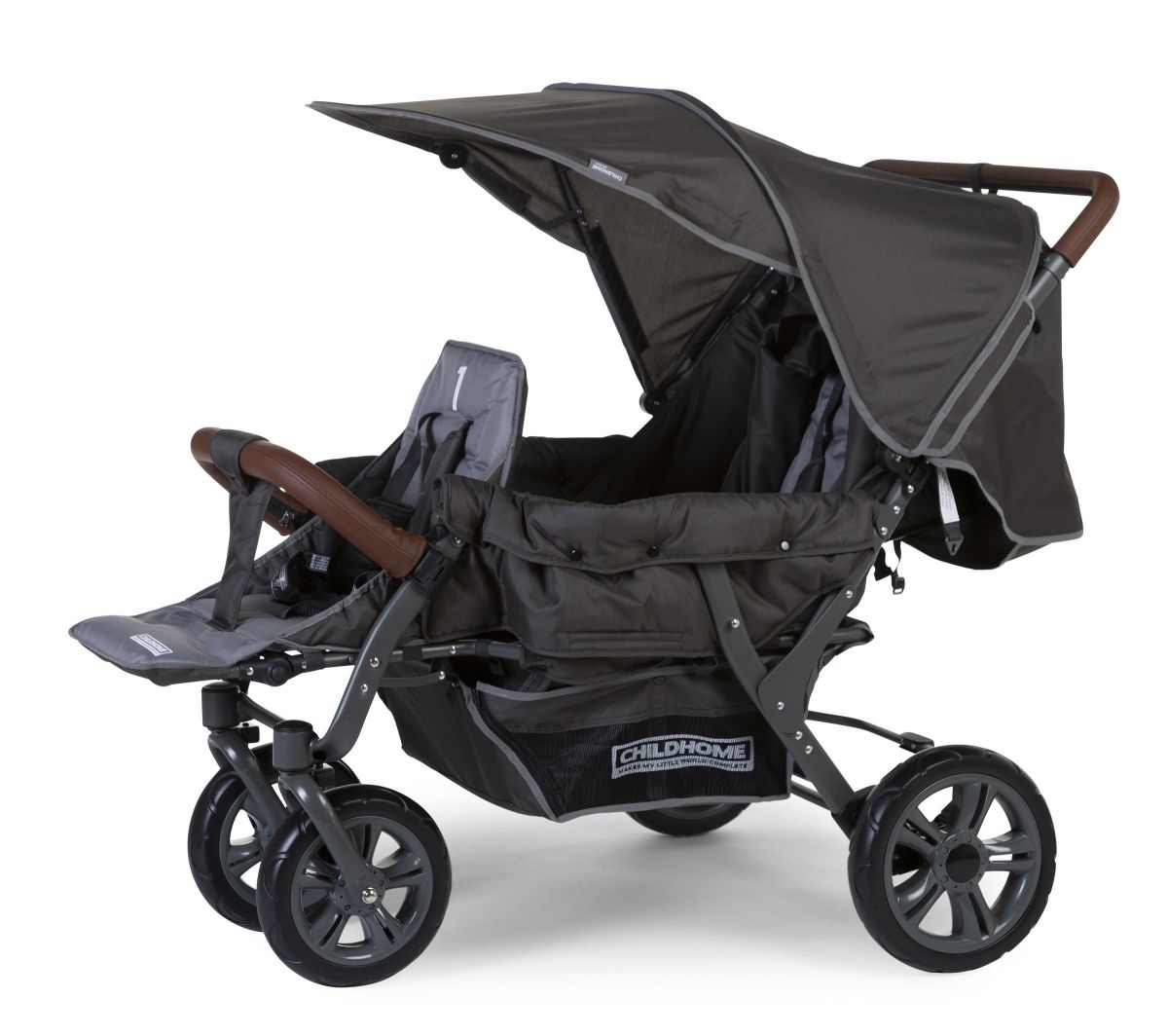 CHILDHOME Triplet Stroller grey Stroller Strollers Orchestra