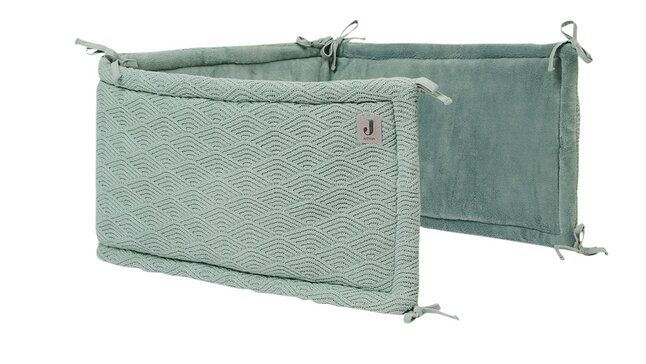 JOLLEIN Tour de lit/parc 30x180 River Knit vert - Literie - Sommeil