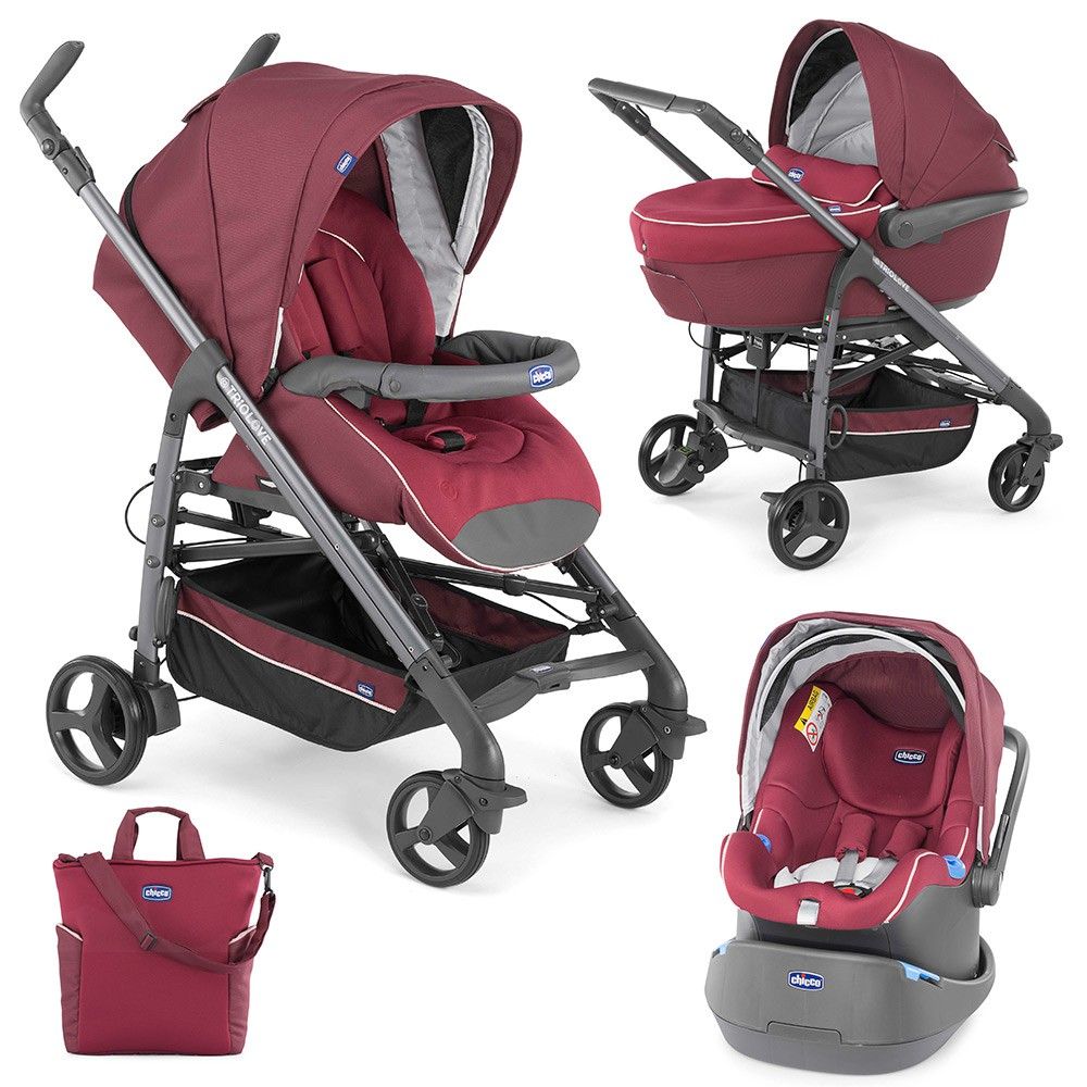 poussette chicco rose et grise