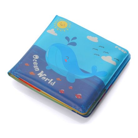 Reer MyHappyBath – Livre De Bain Magique Avec Changement De Couleur Et Couinement, Sans PVC