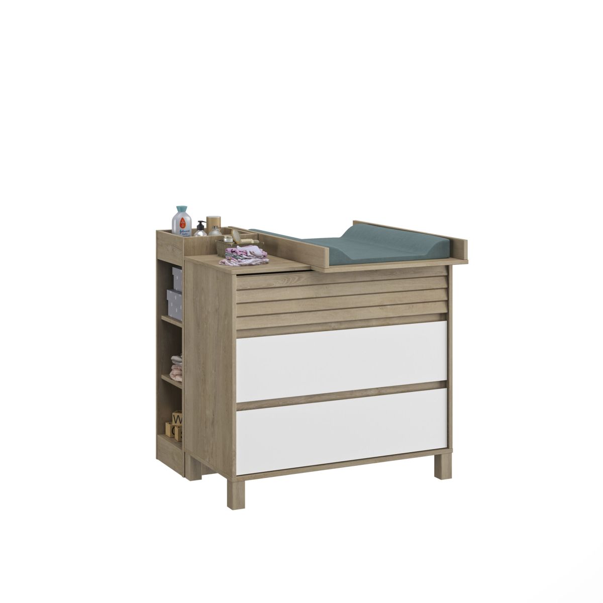GALIPETTE Achille changing table blond oak - Changing tops - Furniture ...