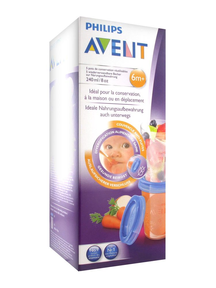 Avent Pots De Conservation 240 Ml X5 Biberonnerie Repas Orchestra Avent Pots De Conservation 240 Ml X5 Biberonnerie Repas Orchestra