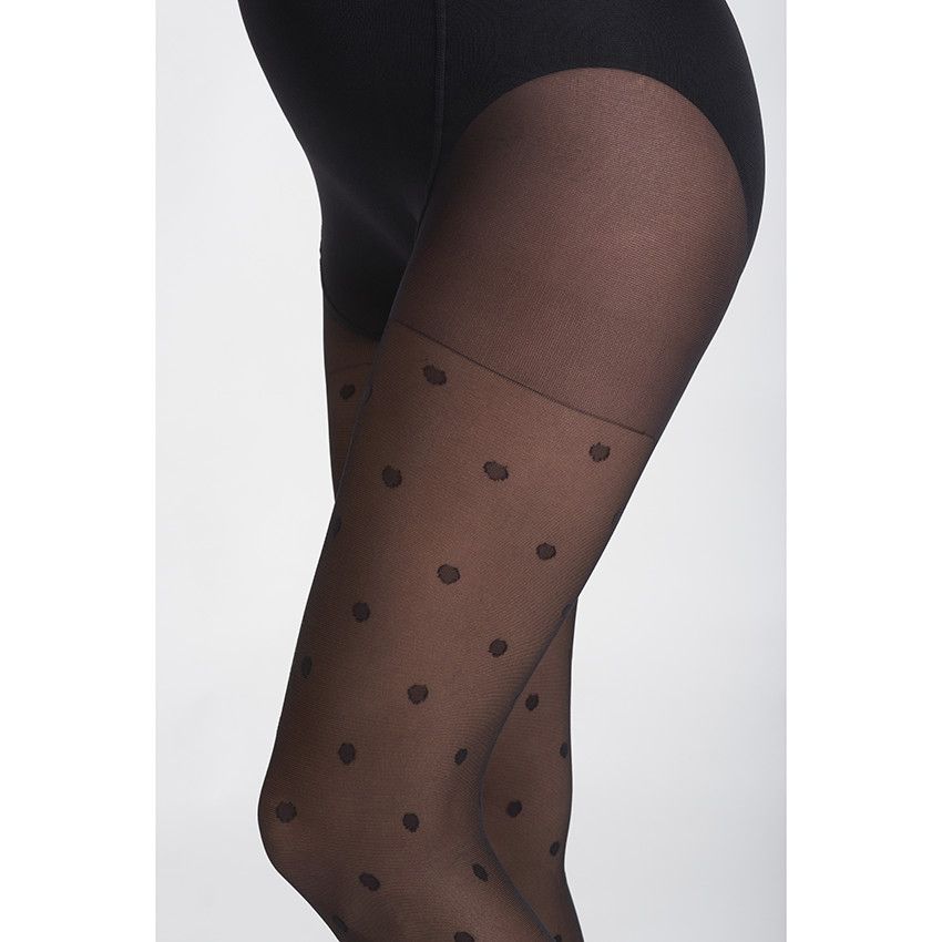 PREMAMAN Collant de grossesse fin imprim?� pois 30 deniers Imprim?� - S - Collant - Future maman 