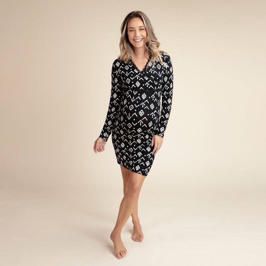 Chemise de nuit allaitement orchestra top