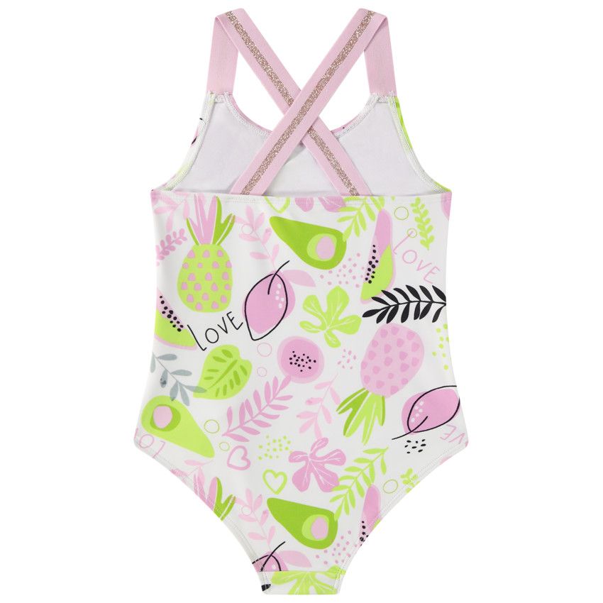 Orchestra Girl's 1-piece swimsuit in fancy print jersey White - 8 years ...