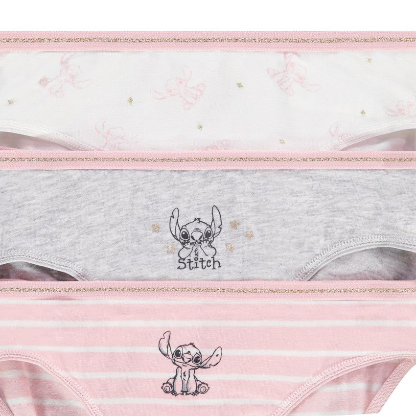 Orchestra Set of 3 Stitch Disney panties for girls Print - 2 years -  Underwear - Girl - Orchestra