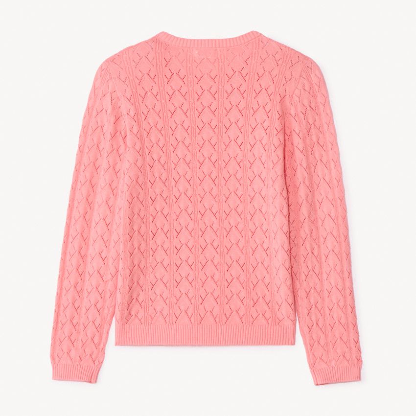 Pull Rose Coton Occasion Pull Rose En Coton TU Pour Fille, Taille 9 Ans, Avec Message 'Keep Life Simple' - Occasion Pull Fille 12 Ans