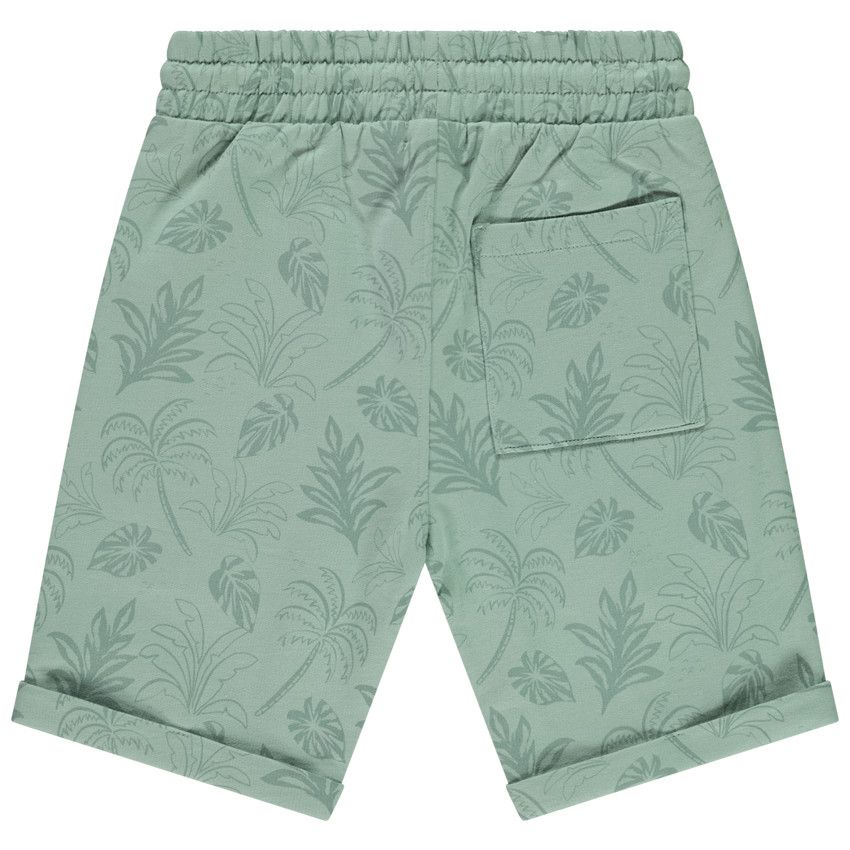 Orchestra Boy's fancy print fleece Bermuda shorts + kangaroo pocket