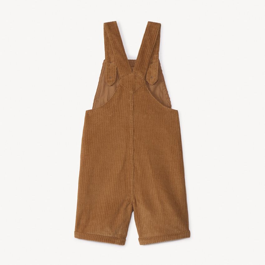 Salopette Bébé En Velours Côtelé - Combinaison Sans Manches Avec Ours - Taille 0-3 Ans - Couleur Beige, Marron, Rose - 8