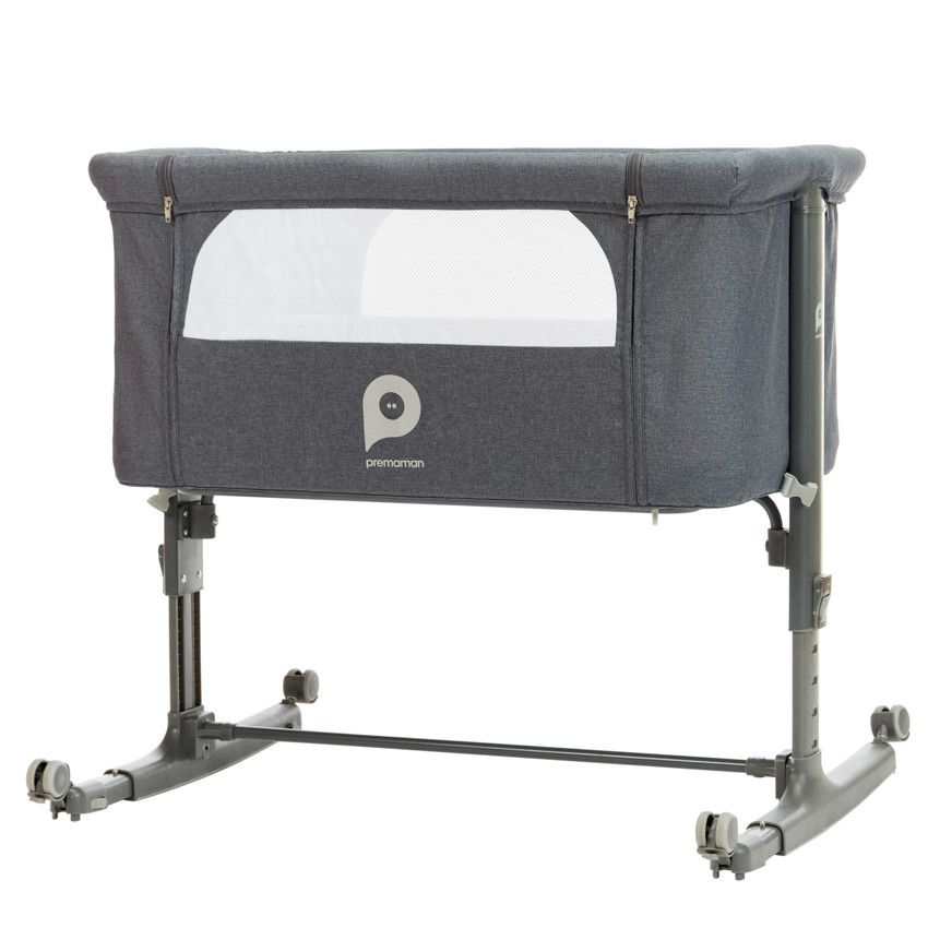 PREMAMAN Bisoo cododo cradle on wheels grey Grey Cradle and bassinet Sleep Orchestra