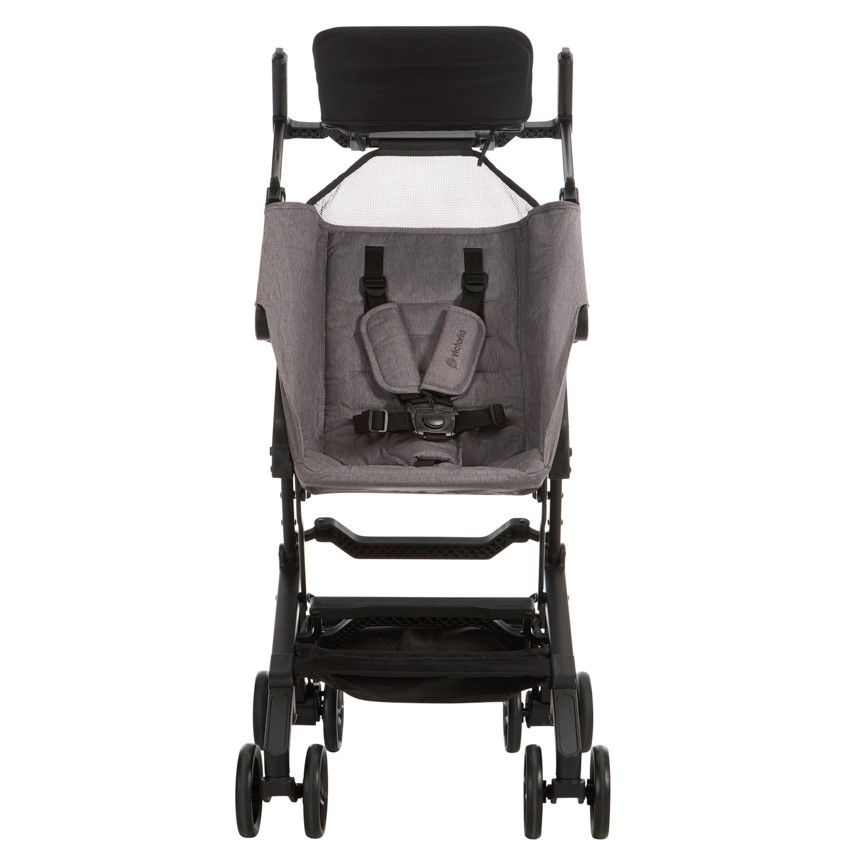 PREMAMAN Victoria ultra-compact cane pram grey Grey - Compact stroller ...