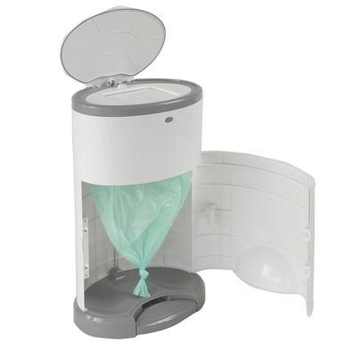 Korbell Poubelle A Couches Blanc Argent Accessoires Bain Et Hygiene Toilette Orchestra