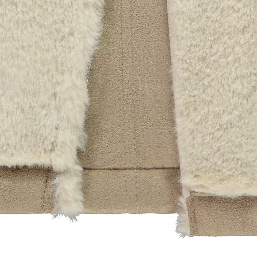 Orchestra Perfecto en fausse fourrure contrecollee suedine pour fille Beige 10 ans Veste manteau parka Fille Orchestra