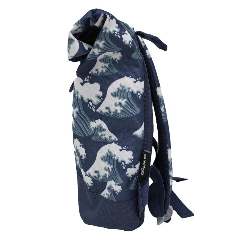 Les Déglingos Hippipos l'hippo Baby doudou plat bleu