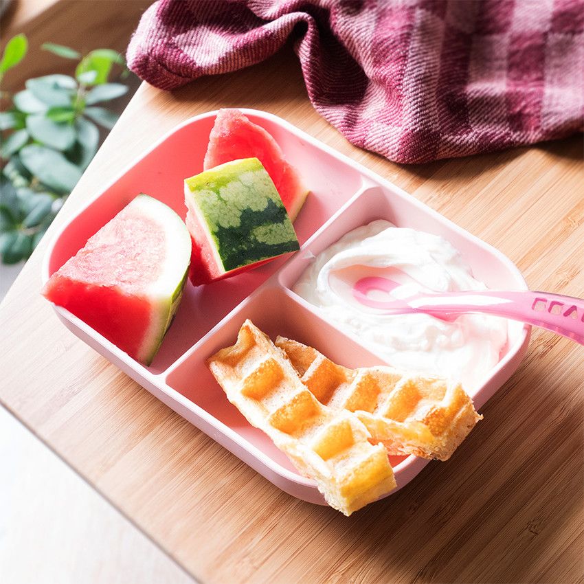 Beaba Set Repas Silicone Avec Ventouse Rose Repas 2eme Age Repas Orchestra