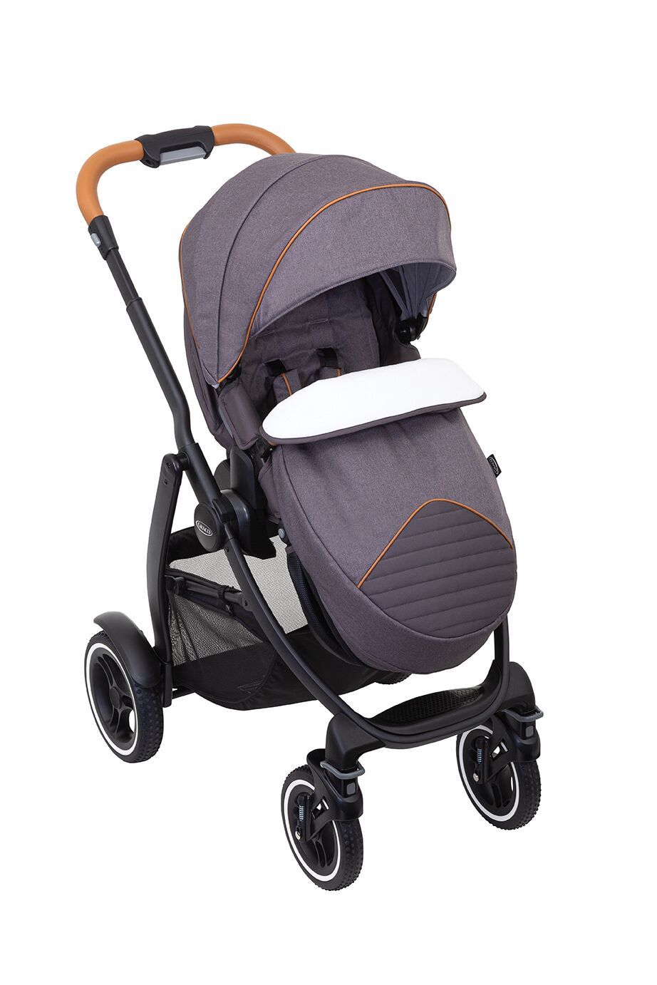 Poussette Compacte Poussette Graco Evo XT Noir/gris Réversible