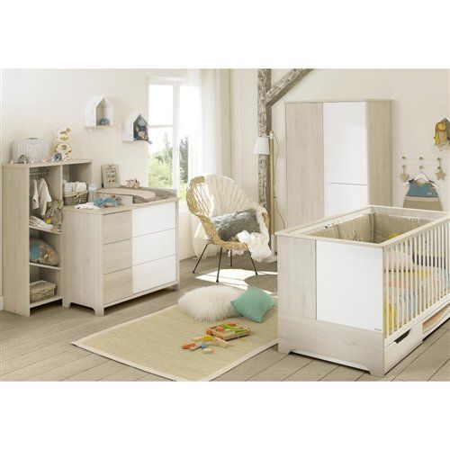 GALIPETTE Chambre Sacha bois/blanc Chambre complète