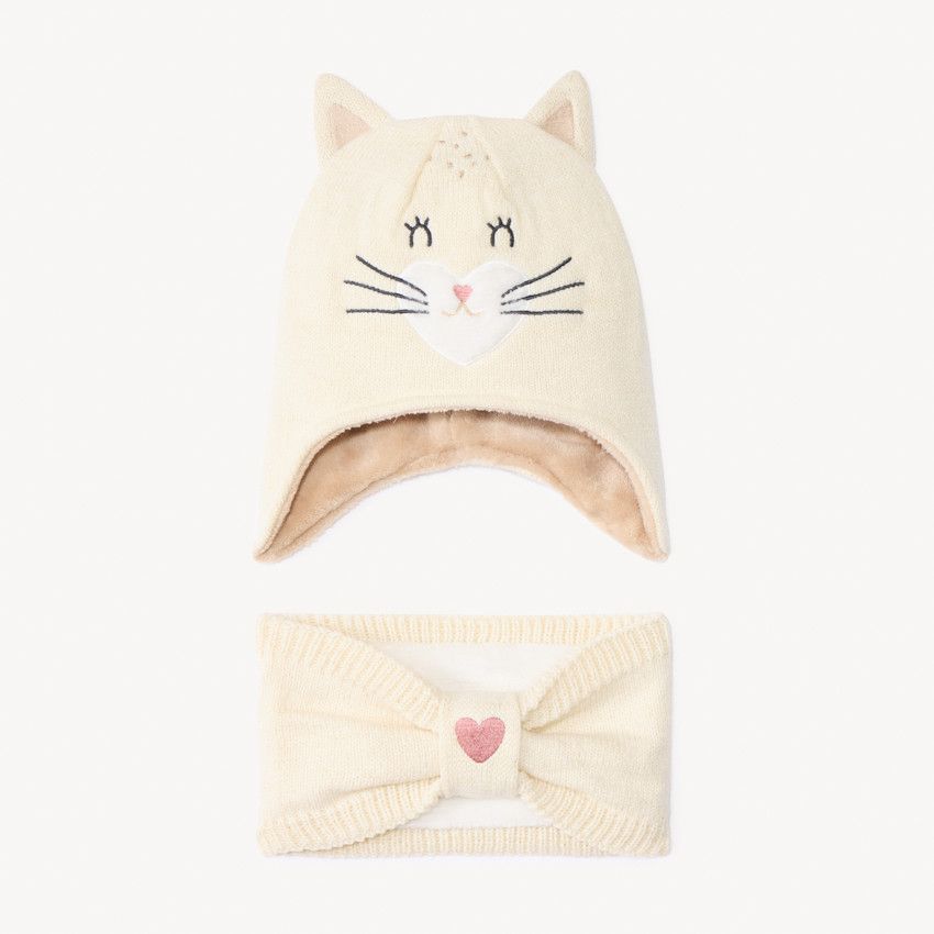 Bonnet Tricoté Fille Bonnet Y2K à Oreilles De Chat XehCaol