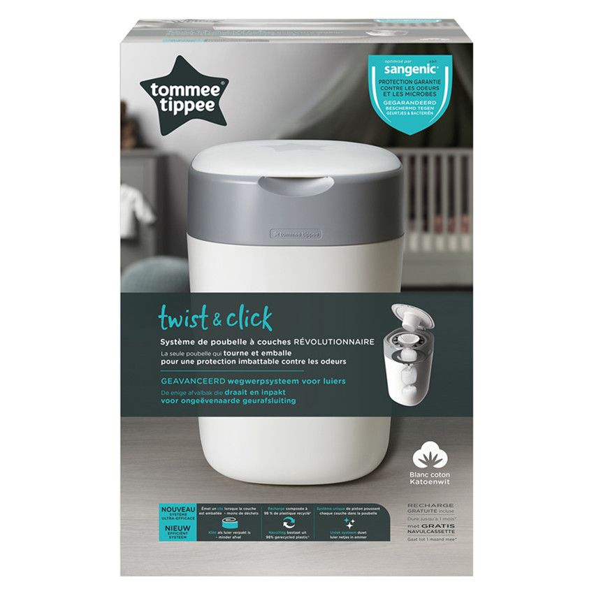 TOMMEE TIPPEE Twist & Click diaper garbage can Bath and hygiene