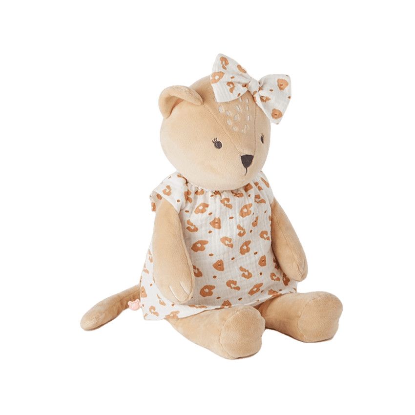NOUKIE'S - Peluche Musicale Babou - Doudou Noukie's En Veloudoux Anneau En Bois Eveil Musical Cadeau Bebe