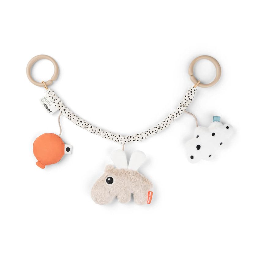 Fehn Activité Spirale Sleeping Forest - Jouet Poussette Bébé Hérisson Renard Hibou