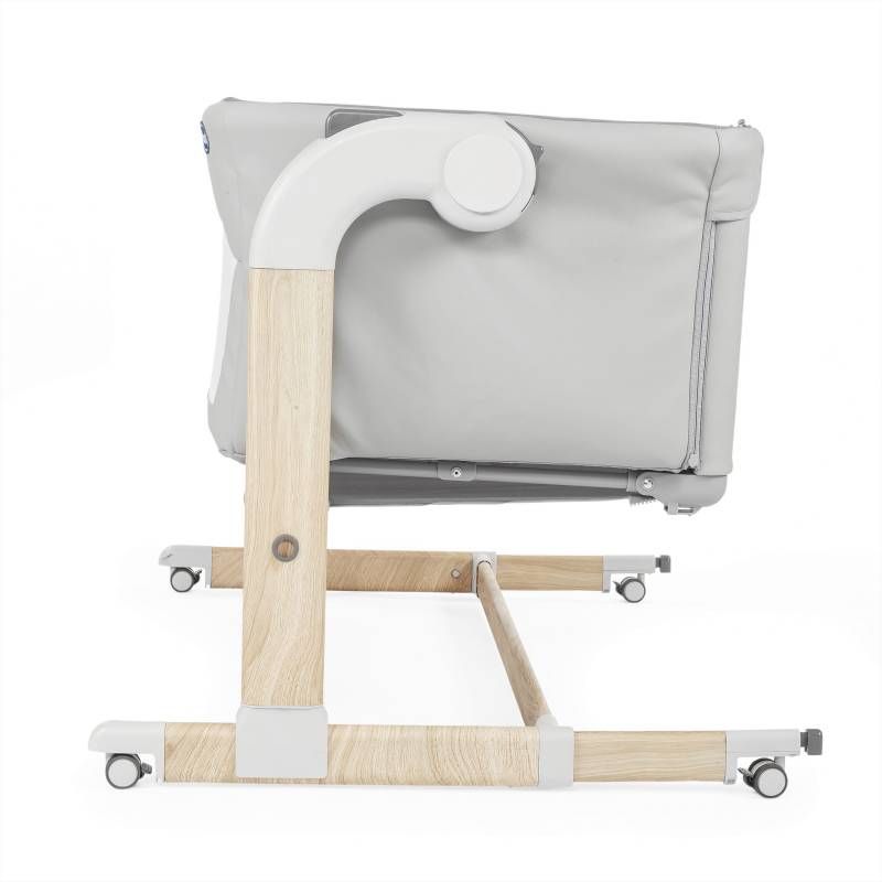 Lit Cododo Chicco Next2Me Magic Evo - Mode Bascule, Côté Rabattable, 4 Roues | Matelas Filet 3D Inclus